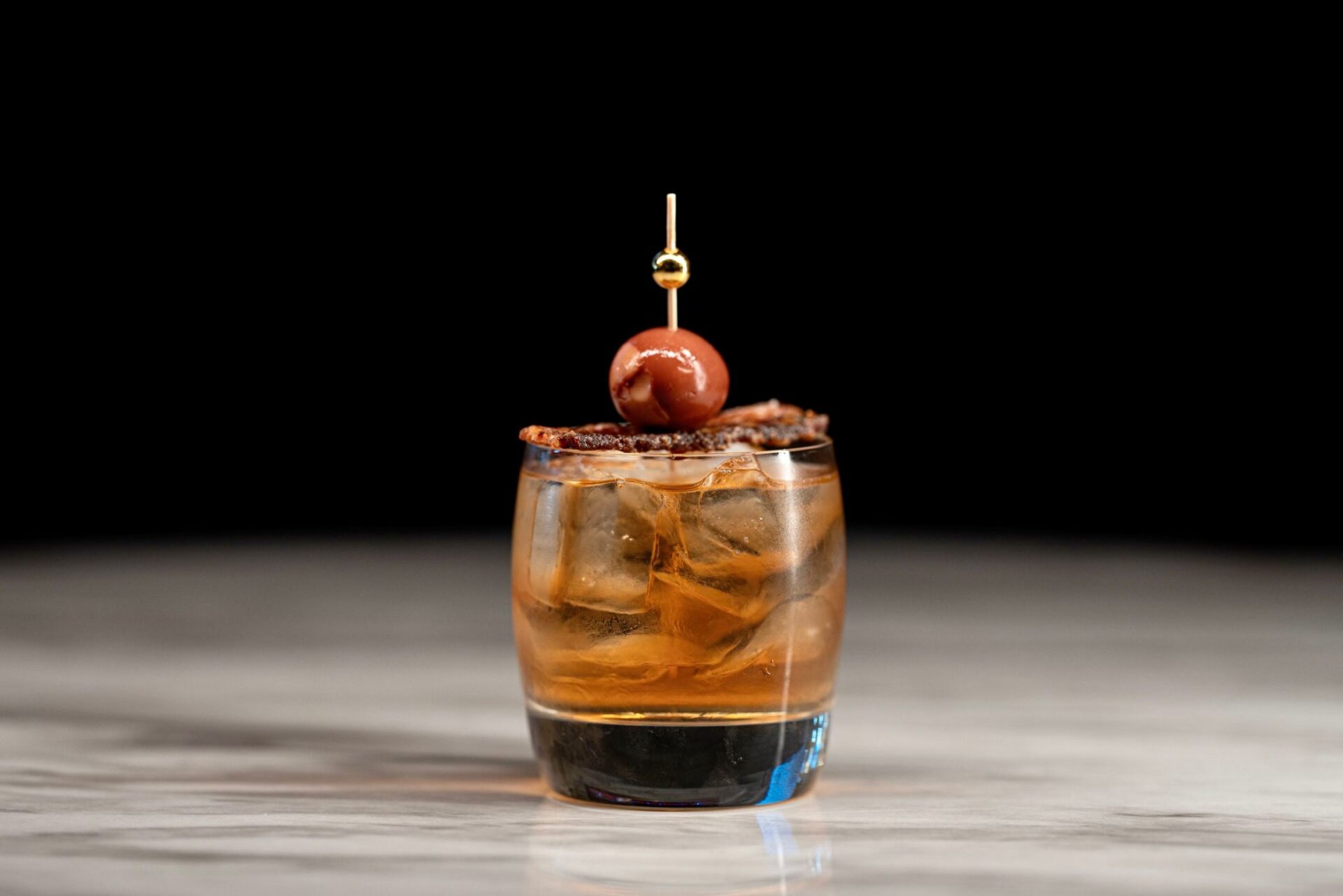 Cocktail In glass with Cherry